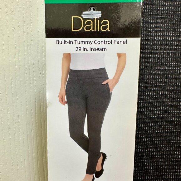 New Dalia Women's Ponte Pant With Pockets Size XL Build -In Tummy Control Panel - Picture 2 of 12